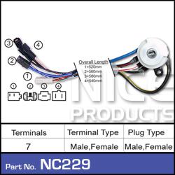 NICE Ignition Switch NC229