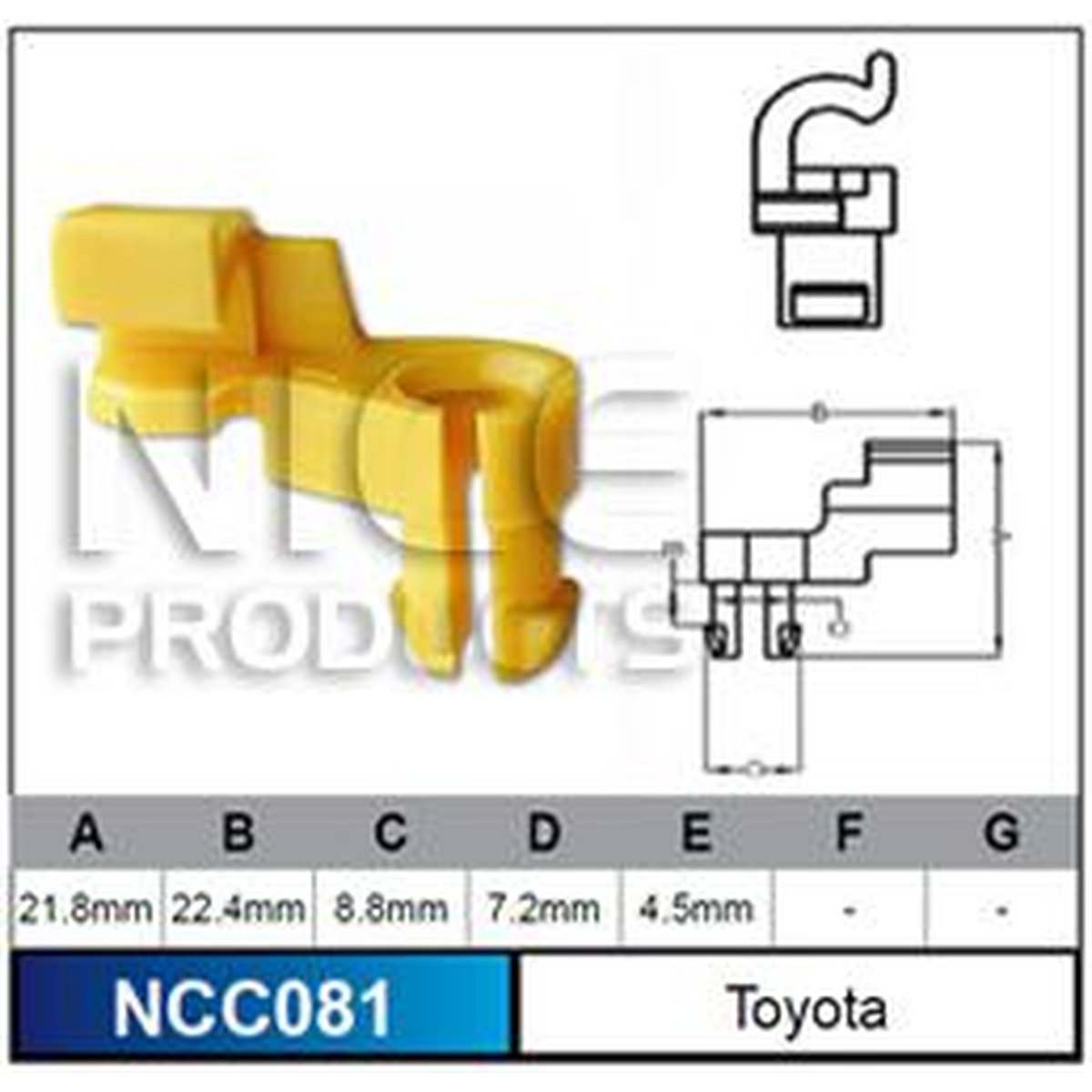NICE Door Clip NCC081