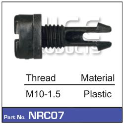 Champion Fasteners Push Rivet Black Len: 12mm Hole: 7mm Head: 16mm TF28