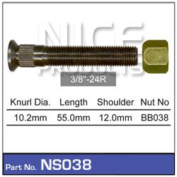 Nice Products Stud & Nut Pack 3/8 X 24R NS038