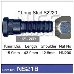 NICE Wheel Stud & Nut 1/2"" 43.9mm NS218
