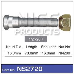 NICE Products Stud & Nut 1/2in.-20R NS2720