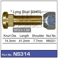 NICE Wheel Stud & Nut M12x1.50 40.0mm NS314