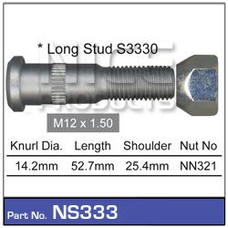 NICE Wheel Stud & Nut M12x1.50 52.1mm NS333