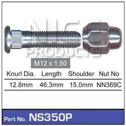 NICE Products Stud & Nut M12x1.50 NS350P