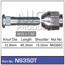 NICE Wheel Stud & Nut M12x1.50 46.3mm NS350T