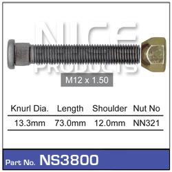 NICE Wheel Stud & Nut M12x1.50 73mm NS3800