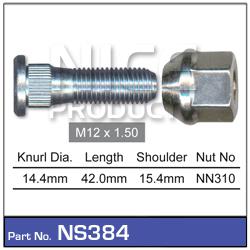 NICE Wheel Stud & Nut M12x1.50 42mm NS384
