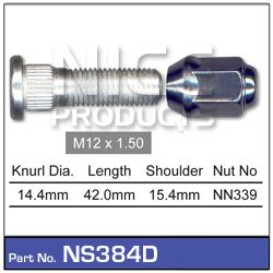 NICE Wheel Stud & Nut M12x1.50 42mm NS384D