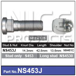NICE Wheel Stud & Nut M12x1.25 42.8mm NS453J