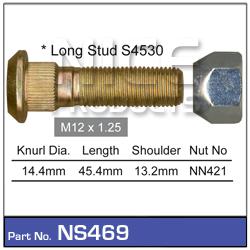 NICE Wheel Stud & Nut M12x1.25 43.5mm NS469