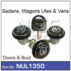 NICE Anti-Theft Door & Boot Lock Set NUL1350