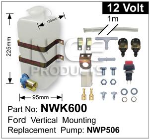 NICE Windscreen Washer Pump Kit NWK600