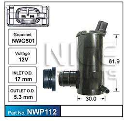 NICE Windscreen Washer Pump NWP112