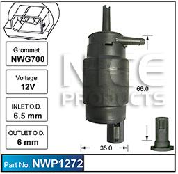 NICE Products Windscreen Washer Pump 12V NWP1272