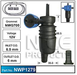 Nice Products Windscreen Washer Pump NWP1279
