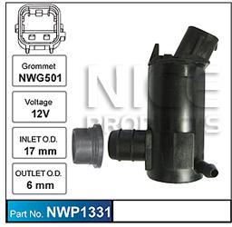 NICE Windscreen Washer Pump NWP1331