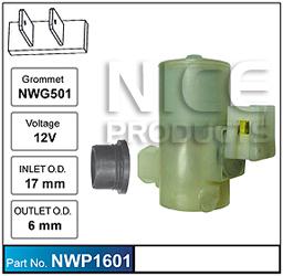 NICE Windscreen Washer Pump NWP1601