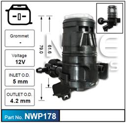 NICE Windscreen Washer Pump NWP178
