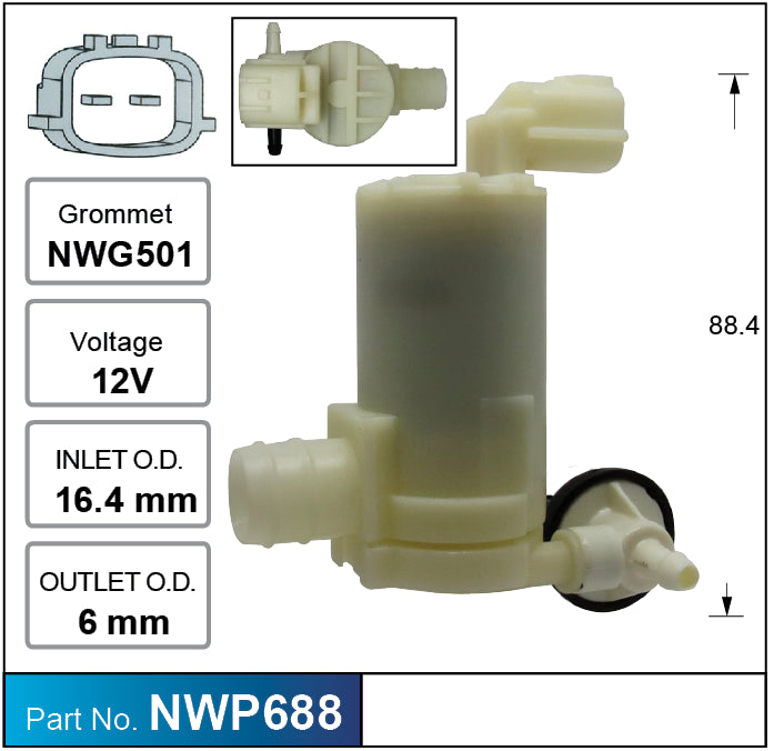 NICE Windscreen Washer Pump NWP688
