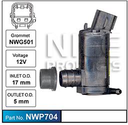 NICE Windscreen Washer Pump NWP704