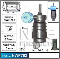 NICE Windscreen Washer Pump NWP762