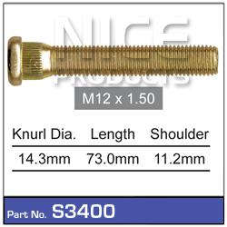 NICE Wheel Stud M12x1.50 73mm S3400