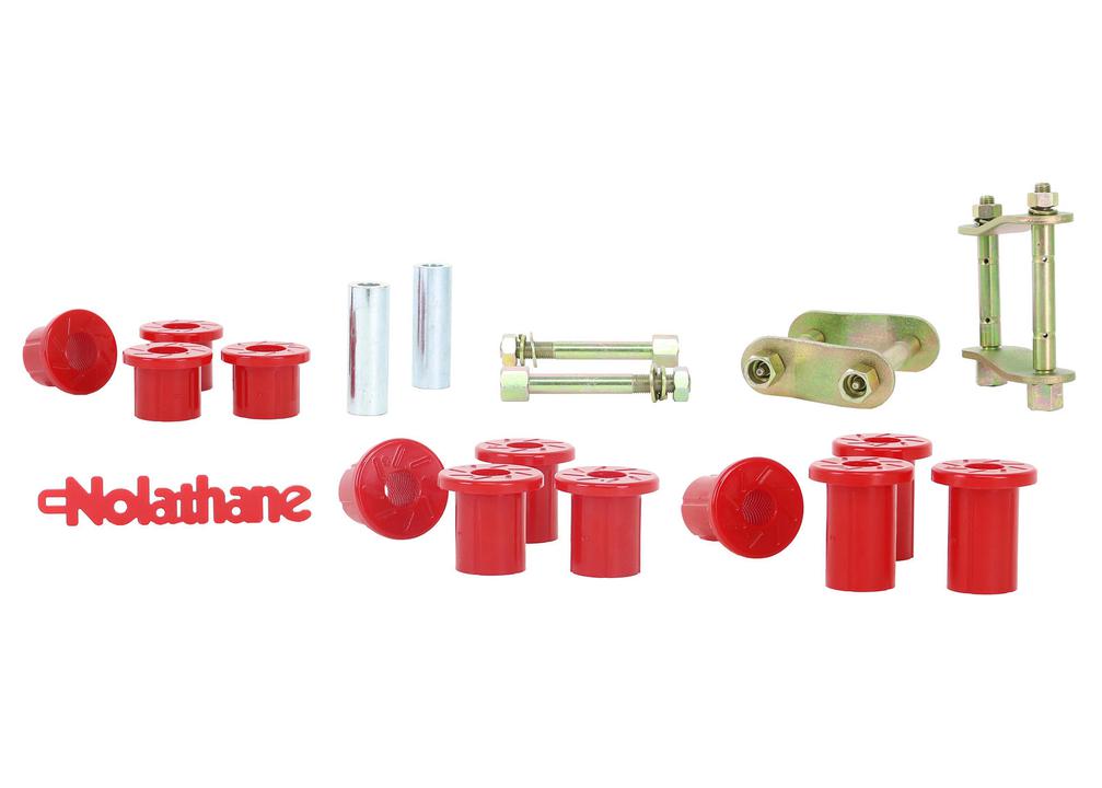 Nolathane Shackle And Pin Kit Rear Spring Bushing And Greaseable NEK43
