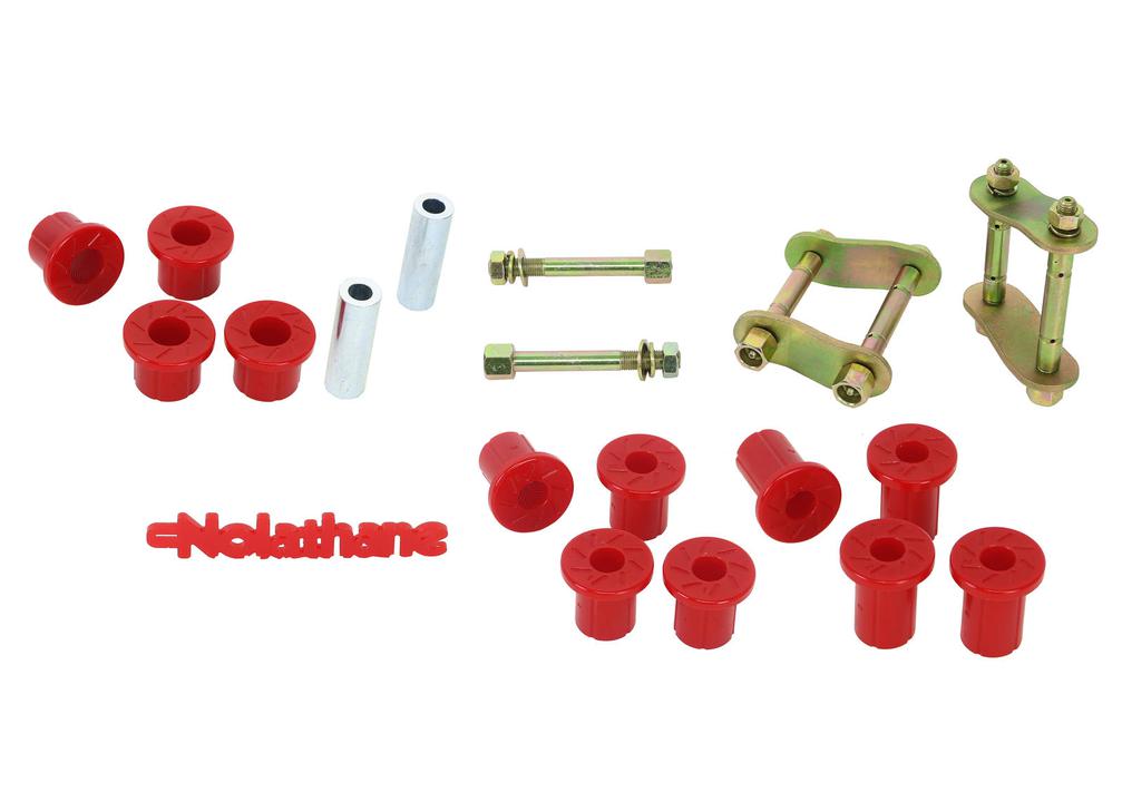 Nolathane Shackle And Pin Kit Rear Spring Bushing And Greaseable NEK43