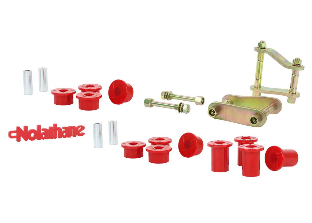 Nolathane Shackle And Pin Kit Rear Spring Bushing And Greaseable NEK44