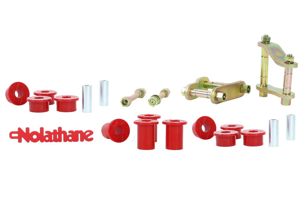Nolathane Shackle And Pin Kit Rear Spring Bushing And Greaseable NEK44
