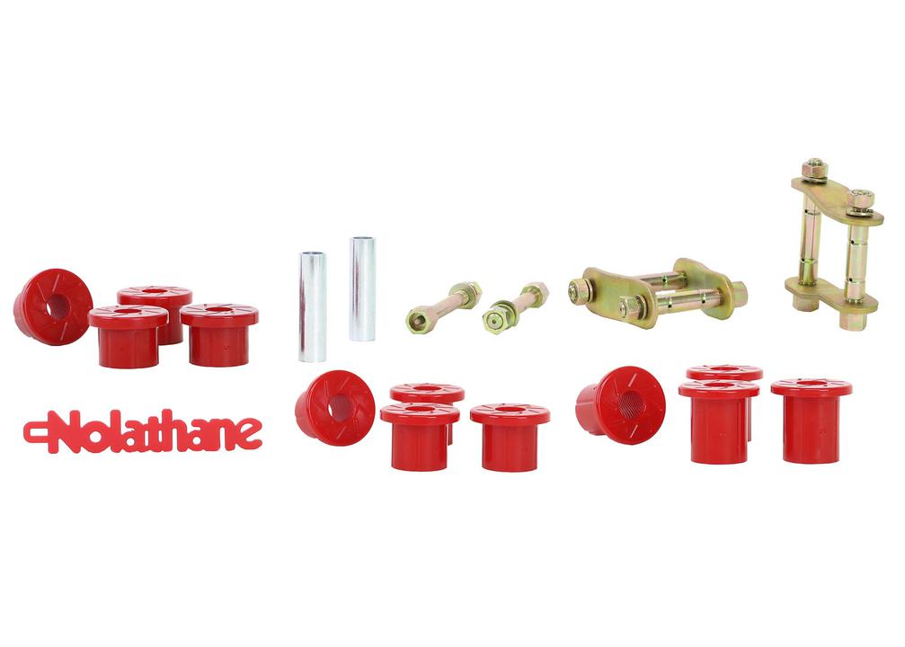 Nolathane Shackle And Pin Kit Rear Spring Bushing And Greaseable NEK45