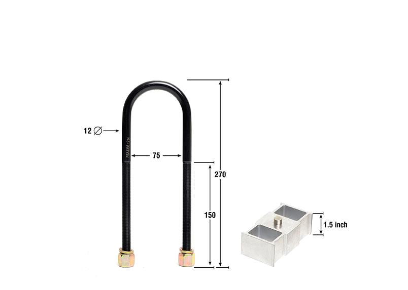 Nolathane Lowering Block Kit 1.5"" 47920