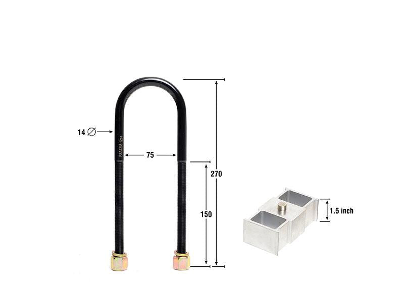 Nolathane Lowering Block Kit 1.5"" 47980