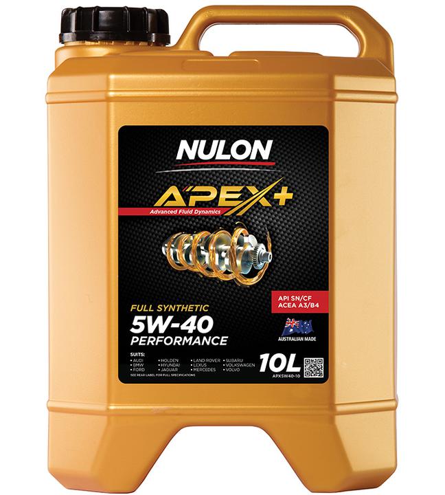 Nulon APEX+ 5W-40 Performance Engine Oil 10L Full Synthetic APX5W40-10