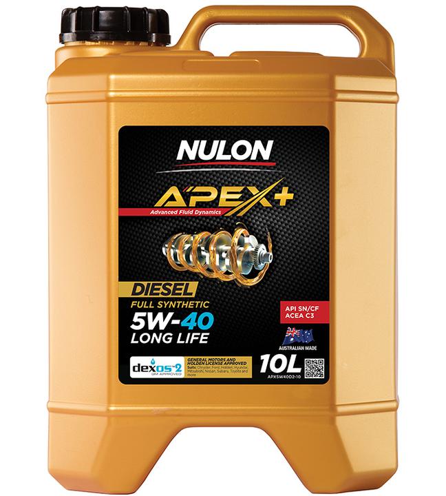 Nulon APEX+ 5W-40 Long Life Engine Oil 10L Full Synthetic APX5W40D2-10