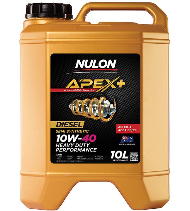 Nulon APEX+ 10W-40 Heavy Duty Diesel Engine Oil 10L Semi Synthetic APXHD10W40-10