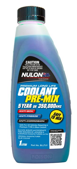 Nulon Coolant Blue Long Life Pre-mix 1L