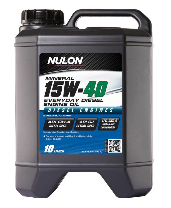 Nulon Premium Mineral Oil Everyday Diesel 15W-40 10L
