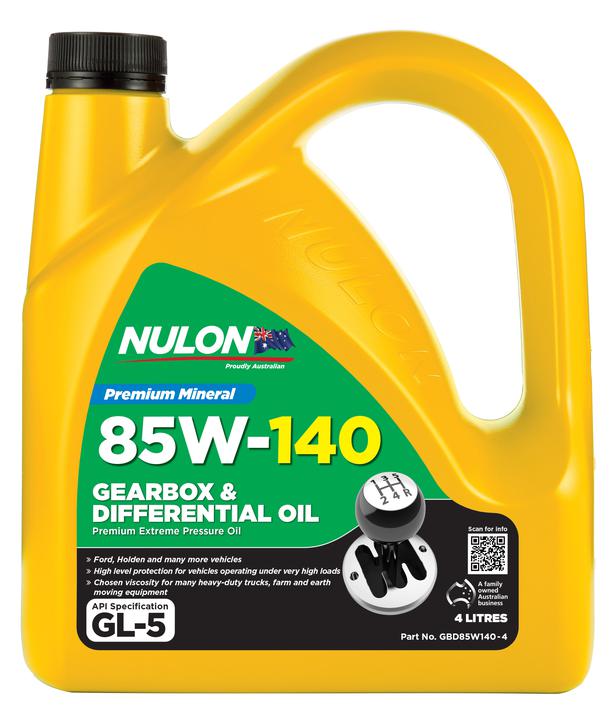Nulon 85W140 Gearbox and Diff Oil Mineral 4L