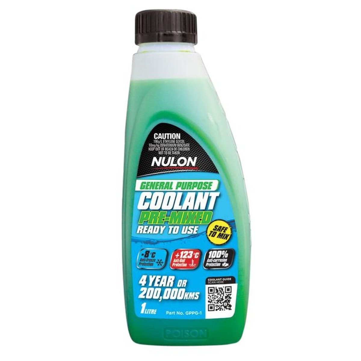 Nulon Coolant General Purpose Green Pre-mix 1L
