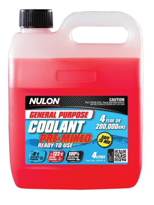 Nulon Coolant General Purpose Red Pre-mix 4L