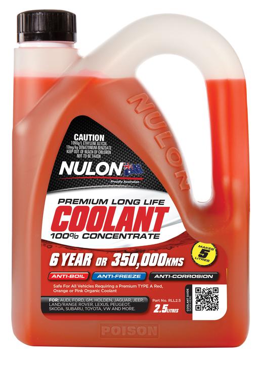 Nulon Coolant Red Long Life Concentrate 2.5L