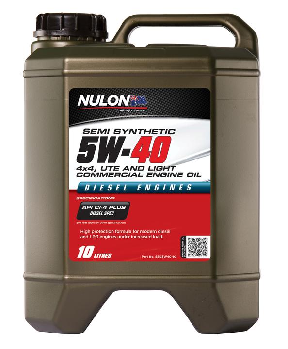 Nulon Semi Synthetic 4x4, Ute & Light Commercial Diesel Engine Oil 5W-40 10L