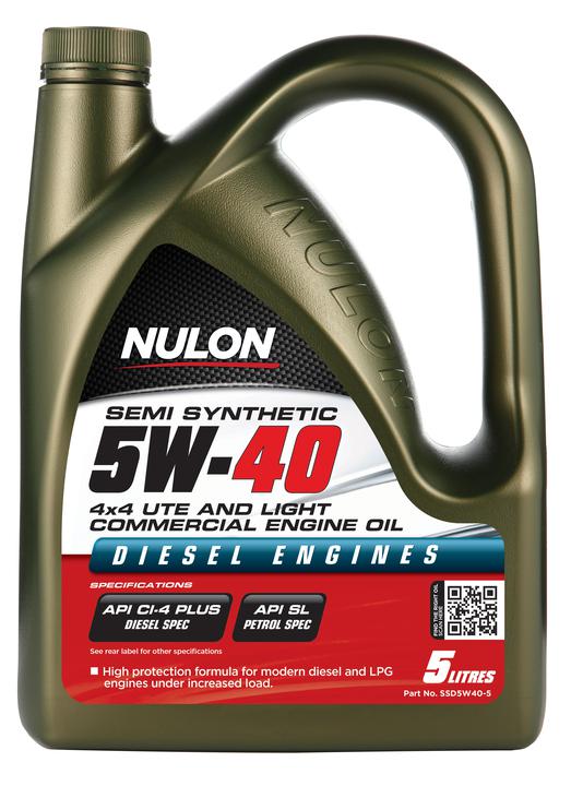 Nulon Semi Synthetic 4x4, Ute & Light Commercial Diesel Engine Oil 5W-40 5L