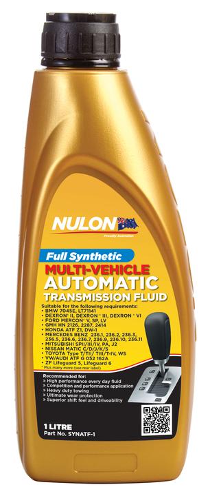 Nulon Automatic Transmission Fluid Full Synthetic 1L