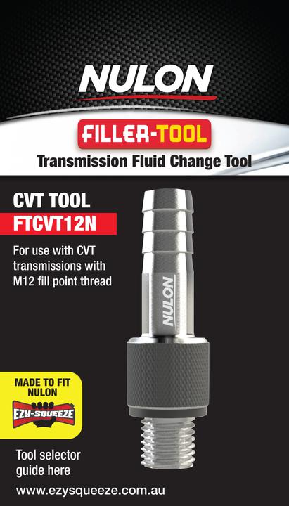 Nulon Filler Tool 12N (Suits CVT M12 Thread) FTCVT12N