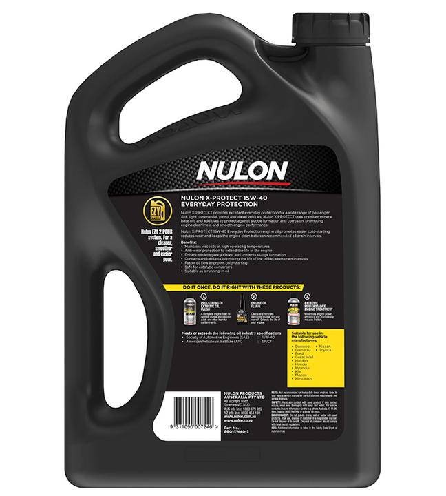 Nulon X-PROTECT 15W-40 Everyday Protection Engine Oil 5L Mineral PRO15W40-5
