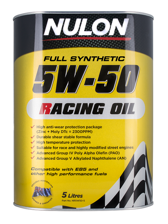 Nulon Racing Oil Full Synthetic 5W-50 5L NR5W50-5