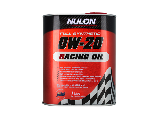 Nulon Racing Oil Full Synthetic 0W-20 1L NR0W20-1